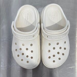 Kids White Crocs Clogs